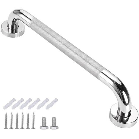 INHHUB Barre d'Appui de 40cm pour Salle de Bain - Antidérapante, en Acier Inoxydable, pour Douche - Avec Vis-INHHUB (1/5)
