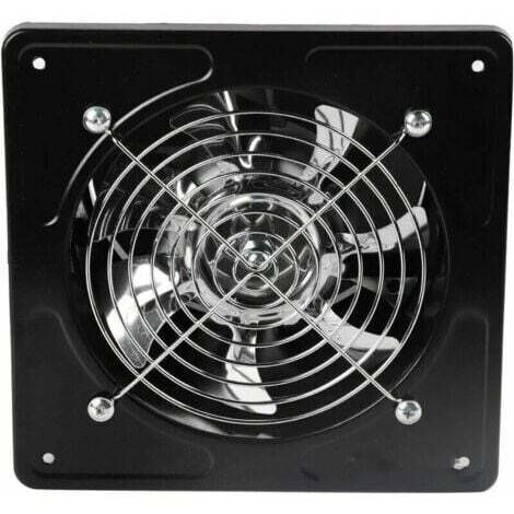 Aérateur permanent,Aérateur permanent,Hotte aspirante 15,2 cm Ouverture 150 mm Hotte murale 40 W pour cuisine salle de bain (noir),INHHUB (1/4)