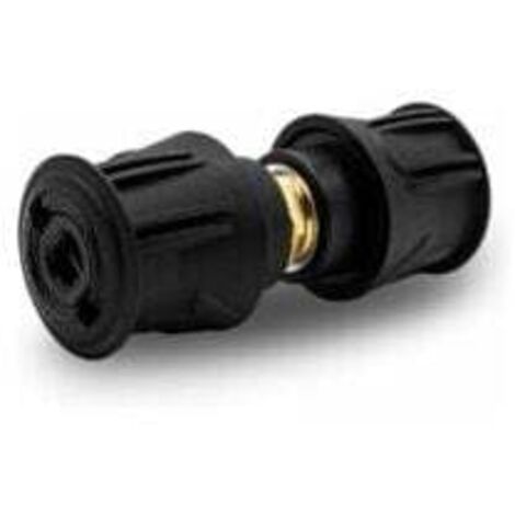 Accessoires nettoyeur haute pression : raccord rapide haute pression double tête Karcher, adaptateur de raccordement de tuyau 2 pack--INHHUB (1/4)