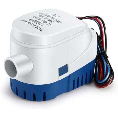 Pompes de Cale, Pompe de Cale Automatique 12V 1100GPH Pompe à Eau Liquide Silencieuse Automatique pour Pompe de Cale Marine Pompe à Eau pour Bateaux, étangs, Piscines INHHUB (1/4)