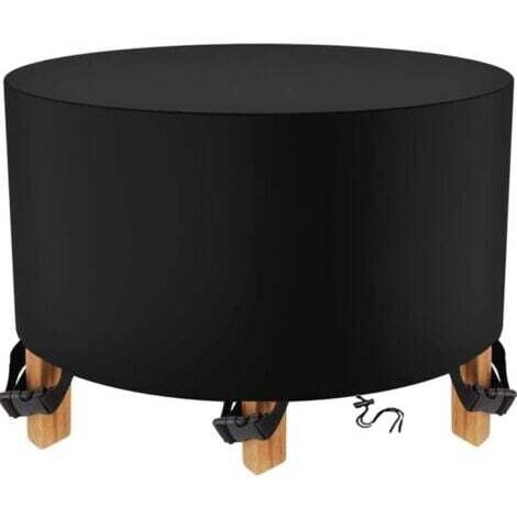 Housse pour Table de Jardin 200 x 94cm, Housse de Protection Bâche Imperméable pour Meubles Jardin et Hivernage Mobilier Salon de Jardin (200 x 94cm, Ronde)--INHHUB (1/4)