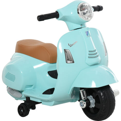 Moto électrique 6V officiellement licenciée pour enfants, scooter électrique pour enfants de 18 à 36 mois avec phares et klaxon, 66,5x38x52cm, vert