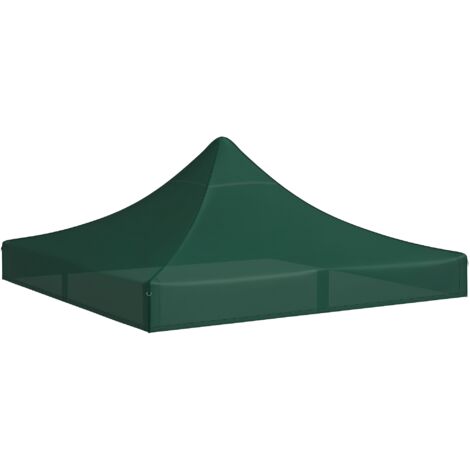 Toit de remplacement pour une tente pliante en tissu Oxford de 3x3 m avec toit pointu imperméable et vert foncé anti-UV (1/5)