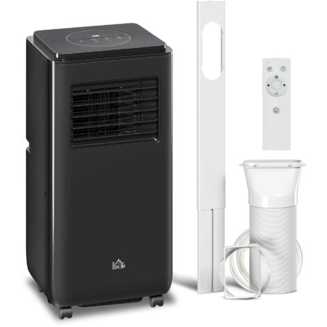Climatiseur portable 950W avec 5 modes et 3 vitesses, plastique et acier ABS, 33x28x70,4 cm, noir (1/5)