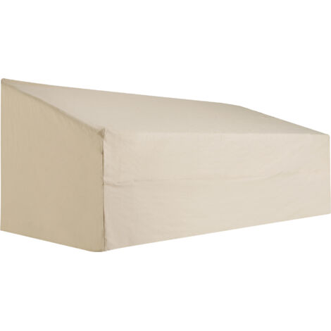 Housse étanche Biege pour banc 3 places 218x111x101 cm Housse pour canapé ou mobilier de jardin (1/5)
