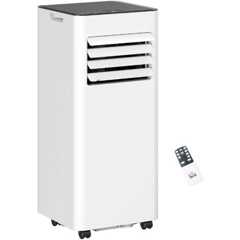 Climatiseur 3-en-1, ventilateur avec écran LED, filtre lavable, minuterie, blanc-Go