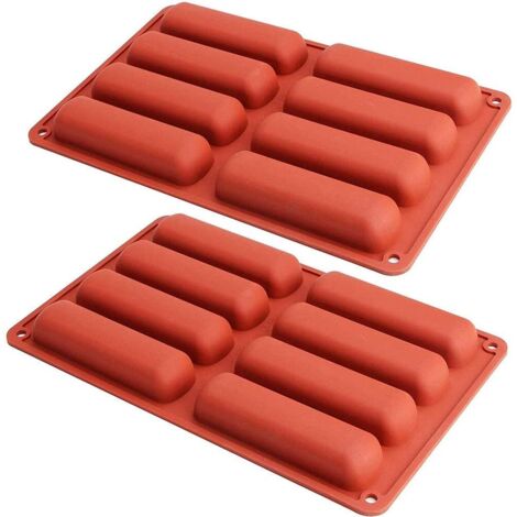 Moule Silicone Rectangulaire - 28 x 17 cm - Pour Barres Céréales Gâteaux Biscuits - Résistant -60 °C à 250 °C - Antiadhésif - 2 Pièces (1/5)