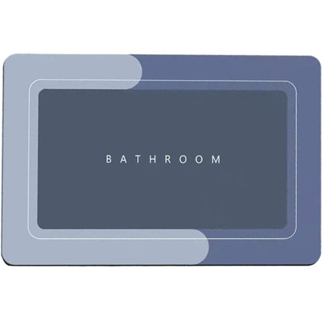 Tapis De Bain - Absorbant Rapide Sechage - Pour Douche Et Lavabo - Antiderapant - 60 X 90 Cm - 1 Piece (1/5)