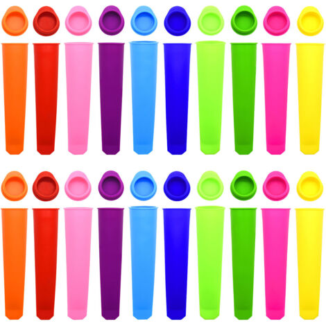 Moule À Glace - Silicone Alimentaire - 20 Pièces - 20 x 5 cm - Réutilisable - Pour Congélateur Et Préparation Maison (1/5)
