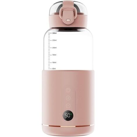 Chauffe biberon nomade sans fil – Capacité 300 ML – Température réglable 37-55°C – Autonomie batterie 5200 mAh – Charge TYPE-C (1/4)