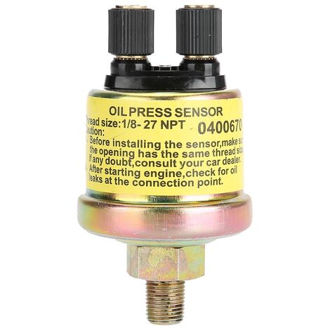 Capteur de pression d'huile moteur de remplacement universel 1/8 NPT pour jauge de rechange