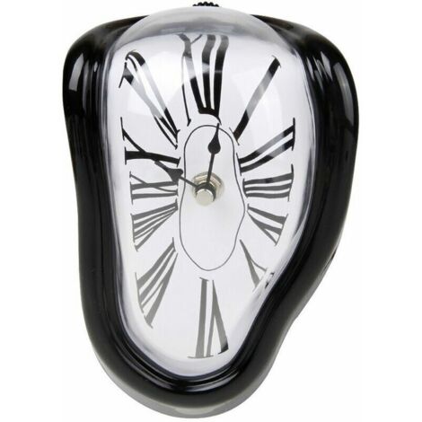 Horloge Fondante Forever Salvador Dali Pendule Quartz avec Chiffres Arabes Silencieuse pour Etagère Table de Bureau (1/5)