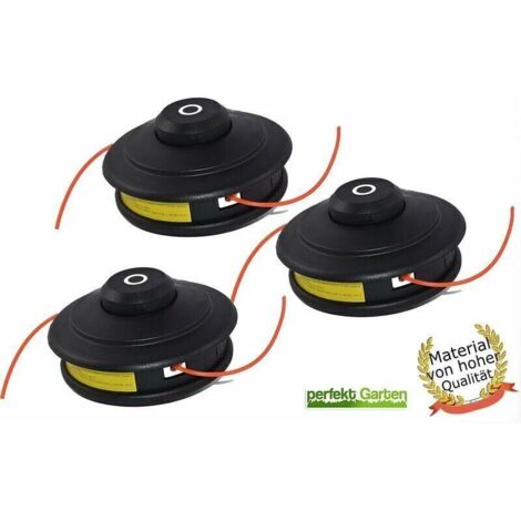 Ensemble de 3 têtes d'alimentation automatiques doubles pour débroussailleuses Fuxtec (1/3)