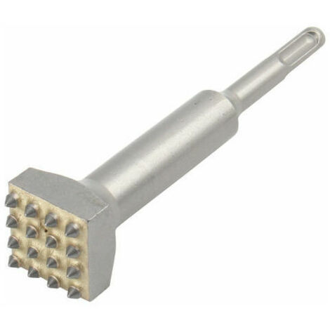 Perforateur - Burineur Marteau électrique burin peu pour rugosité de surface Percussion marteau burin outil pour mur béton carreaux de céramique, Argent (1/4)