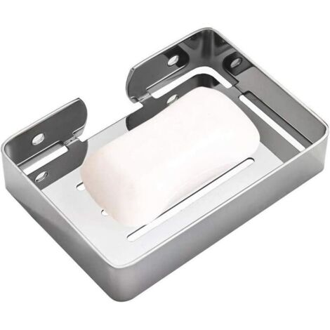 Porte Savon pour Douche Barre De Douc 304 Porte-Savon en Acier Inoxydable Savon Saver Plateau Éponge Murale Titulaire (1/5)