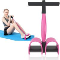 Corde de tension multifonction, 6 tubes élastiques pour pédale de yoga, bande de résistance, corde de tension en latex naturel, équipement de fitness, pour abdominaux, taille, bras, jambes, étirements