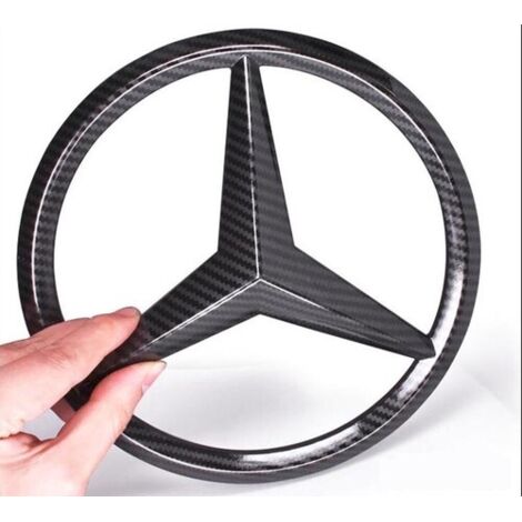 Kühlergrill-Stern in Carbonfaser-Optik für Mercedes-Benz CE GLK GL 18,5 cm