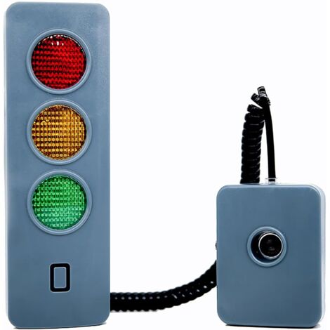 Einparkhilfe für Garagen, LED-Parkalarm, Garagenparksensor, LED-Stoßstangensensor für Stoppschilder mit einstellbarer Höhe, batteriebetrieben, Wandmontage