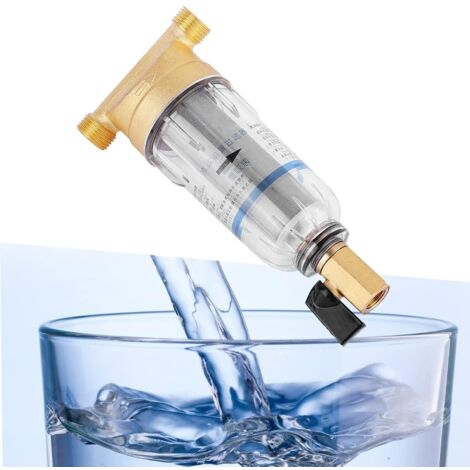 Wiederverwendbarer Wasserfilter für Wasserreiniger, Sedimentationsfilter, Sedimentvorfilter für Brunnenwasserleitungen (3/4")