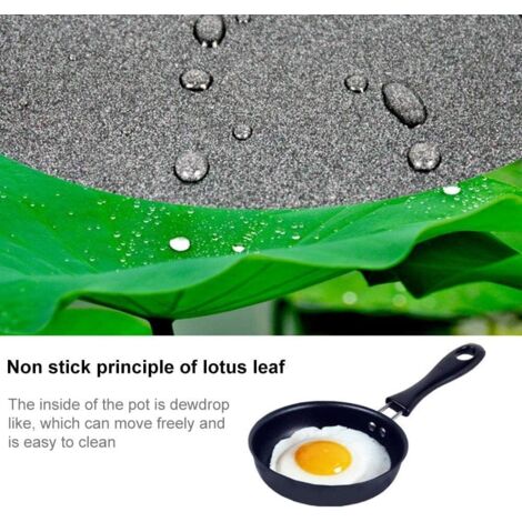 Mini-Induktionsbratpfanne - 12 cm (4,7 Zoll) antihaftbeschichtete Eierpfanne für Gas- und Induktionskochfelder (Einzelgerät)