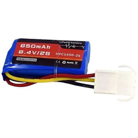 6,4 V 2S 650 mAh Li-Ionen-Akku / EL4.5-3P P-TO-R Buchse für ferngesteuerte LKW, Autos oder Boote (Akku A)