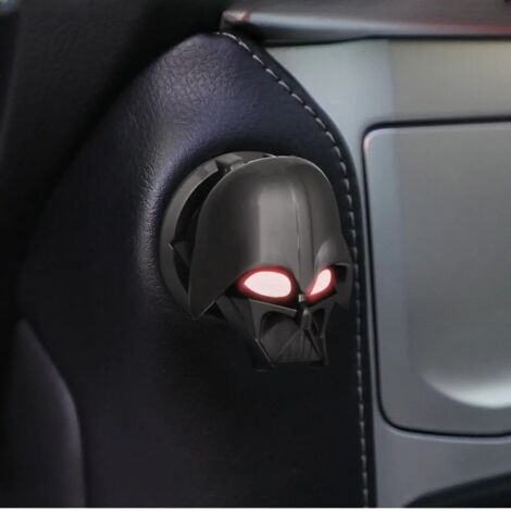 Star Wars Darth Vader Kratzfeste, metallische Dekoraufkleber für den Autostartknopf (1/3)