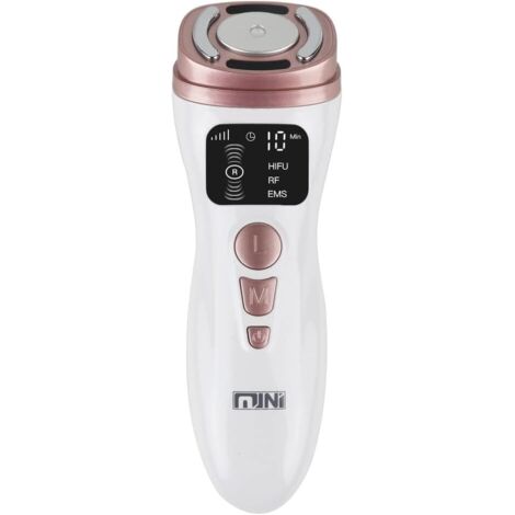 Mini-HIFU-Gerät für die Gesichtsmassage mit Ultraschall, EMS und Radiofrequenz zur Hautverjüngung und -straffung sowie zur Gesichtspflege. Schönheitsprodukt.