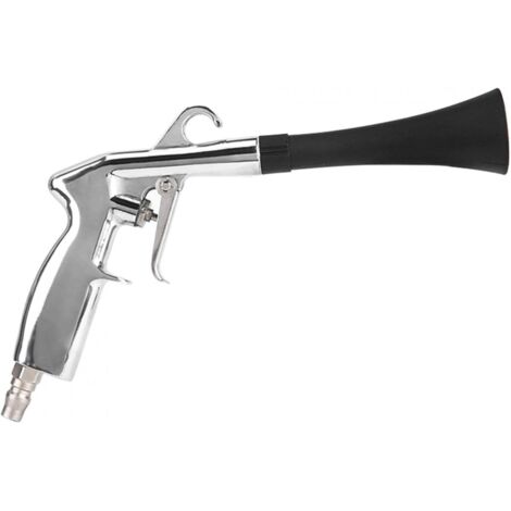 Druckluftpistole zur Reinigung von Fahrzeuginnenräumen, Luftimpuls-Autowaschgerät, Hochdruckreinigungsgerät (schwarz) (1 Stück)