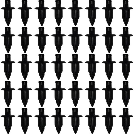 Lntyq Rivets en plastique, clips de fixation automobile, 50 clips de fixation de carrosserie pour Yamaha/Suzuki/Kawasaki/Forza, clips de carénage en plastique, trou de 6 mm