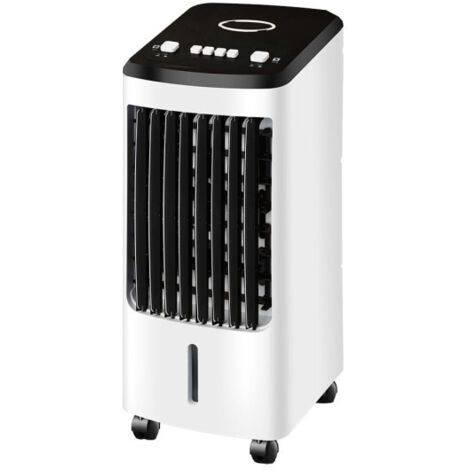 Fabrilamp – Rafraîchisseur d'air portable 80W – Réservoir 4L – 3 vitesses – Oscillant – Dimensions 57x26,5x23 cm – Idéal pour pièces et terrasses