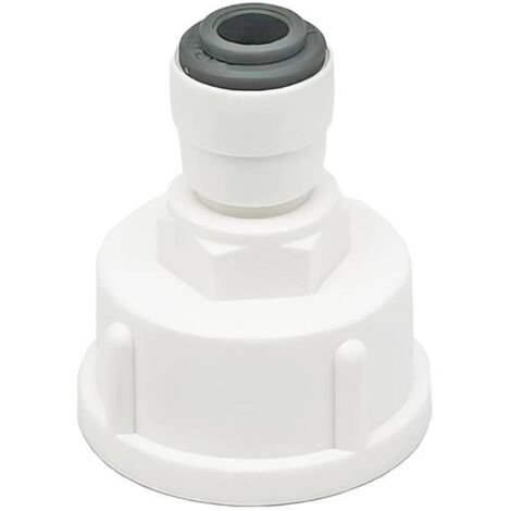 Qrity 1 Pièces Raccord Tuyau Eau Frigo, Connecteur Rapide 1/4" Converti en Femelle 3/4”, Double Joint, Connecteurs Rapides de Filtre à Eau
