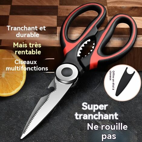 ciseaux de cuisine polyvalents usage domestique de qualite alimentaire pour aliments bebe tres tranchants pour aliments grilles (1/3)