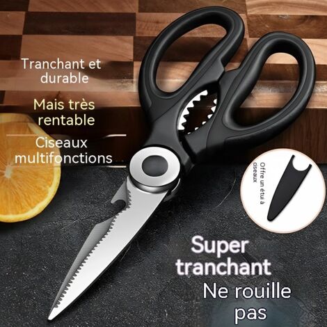 ciseaux de cuisine polyvalents usage domestique de qualite alimentaire pour aliments bebe tres tranchants pour aliments grilles (1/3)