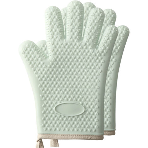 gants anti chaud en silicone epais pour four et micro ondes resistant a haute temperature antiderapant (1/3)
