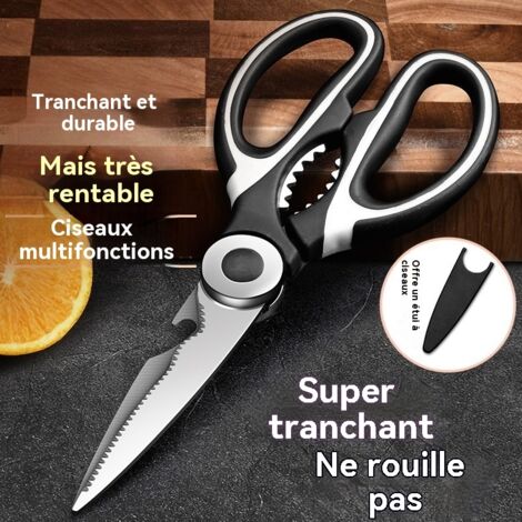 ciseaux de cuisine polyvalents usage domestique de qualite alimentaire pour aliments bebe tres tranchants pour aliments grilles (1/3)