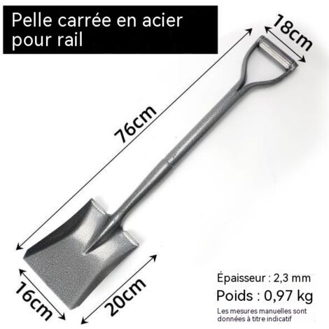 beche epaisse en acier manganese agricole petite pelle pour jardinage plantation extérieur maison outil pour fleurs (1/2)