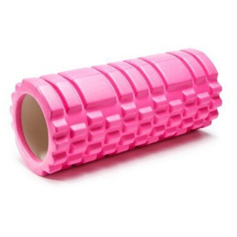 rouleau de yoga de massage musculaire EVA creux 33cm motif maille classique 18 pouces rouleau en mousse pour pilates (1/3)