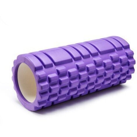 rouleau de yoga de massage musculaire EVA creux 33cm motif maille classique 18 pouces rouleau en mousse pour pilates (1/3)