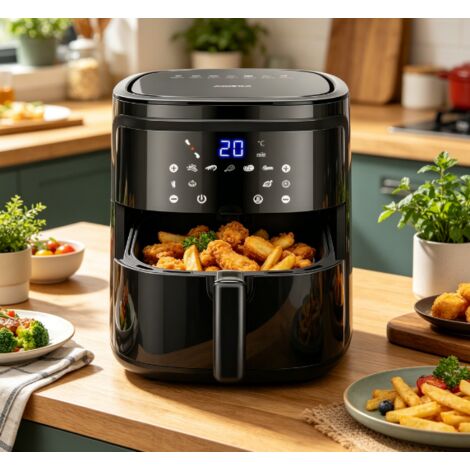 Airfryer Aigostar 7L haute puissance 1900W, commande tactile moderne, cuisson saine sans huile, multifonction pour repas maison (1/3)