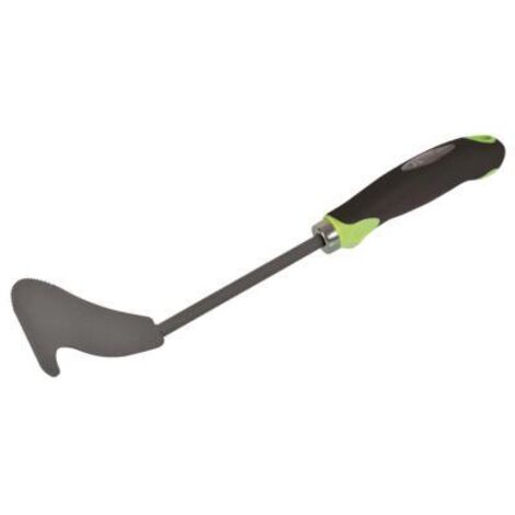 Ribimex – Racloir tondeuse à gazon 35 cm en acier antirouille – Manche ergonomique bimatière – Nettoyage efficace carter tondeuse