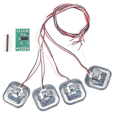 GARRYFIZH HX711, module amplificateur haute précision et sensible, compact et adapté à la plupart des utilisateurs ensemble de capteurs de pondération à jauges de contrainte demi-pont
