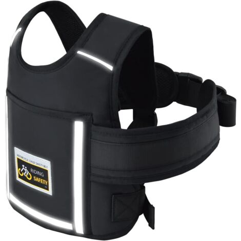 Tigrezy – Harnais de sécurité pour enfant 2-12 ans – Ceinture réglable pour moto et scooter électrique – Matériau éponge composite respirant (1/5)