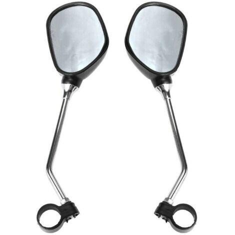 1 Paire Rétroviseur Vélo Guidon Réglable, Miroir de Vélo Incassable