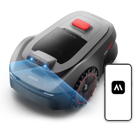 MOVA ViAX 250 – Robot tagliaerba fino a 250 m², autonomia 50 min, AI UltraEyes™, percorso a U, adatto a terreni difficili