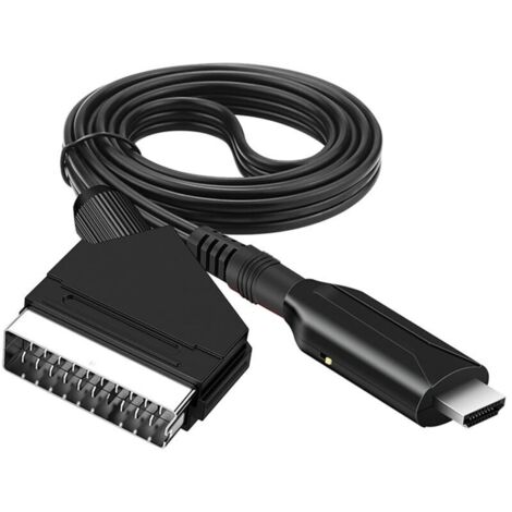 SCART-auf-HDMI-Kabel – SCART-auf-HDMI-Adapter – All-in-One-SCART-auf-HDMI-Audio-Video-Konverter 1080p/720p (1/5)