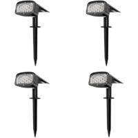 Langray – Solar-Außenstrahler mit 34 LEDs – IP67 wasserdicht – 1,3-W-Solarpanel – 3 Beleuchtungsmodi für Wege und Terrassen – 4-teiliges Set – 2-in-1