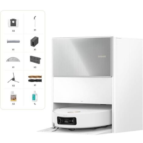 Dreame – Aspirateur robot 30 000 Pa – Nettoyage autonome avec navigation LiDAR – Fonction lavage – Autonomie 2h45 – Capacité 3,2 L