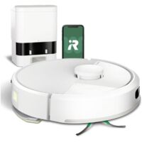 Irobot – Aspirateur robot laveur 7000 Pa – AutoEmpty – 2h d'autonomie – Brosse multisurface – Lavage et aspiration connectés