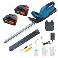 Bürstenlose elektrische Heckenschere 650W – Doppelklinge 52 cm, 2000 U/min, präziser und kraftvoller Schnitt