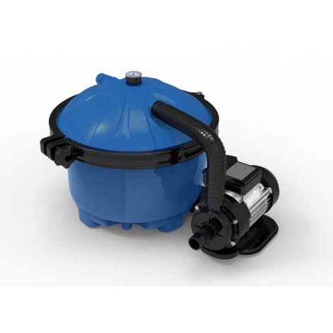 Spido – Groupe de filtration piscine Spid’O Combo S-2 – Débit 3,2 m³/h – Filtration fine 3 microns – Aqualoon recyclables inclus